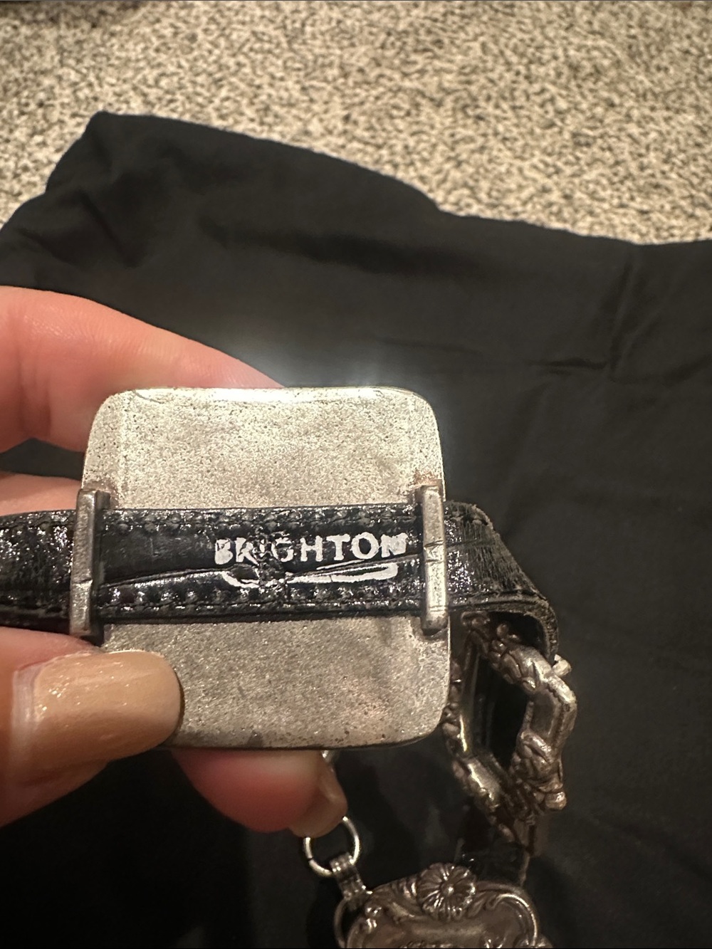 ๐๐บ๐ธ1993 Vintage Brighton Silver Western Concho Link Belt - Picture 11 of 11